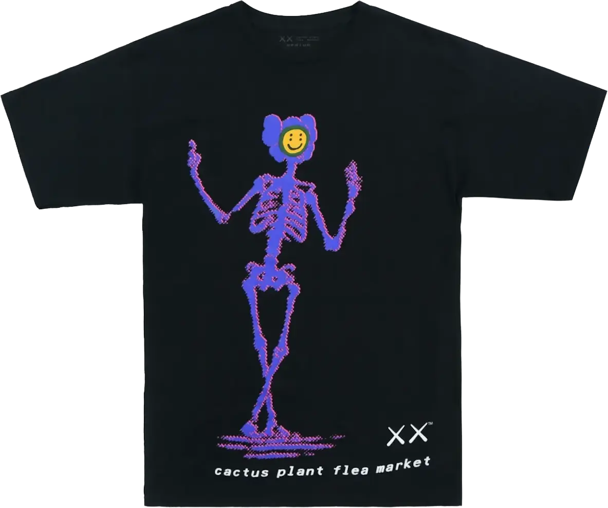 KAWS x Cactus Plant Flea Market T-shirt Black (US S)